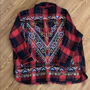 Zara Premium Denim collection top M